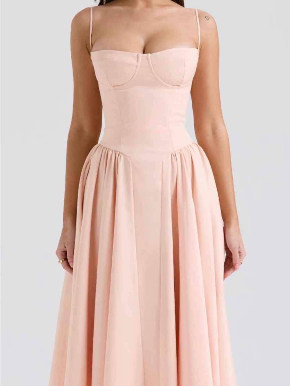 House of CB SAMARIA Corset Midi Sun Dress